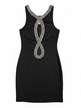 Frederick's of Hollywood | Dresses | Black Glitter Velvet Sheer Mesh Panel  Party Dressnwot | Poshmark